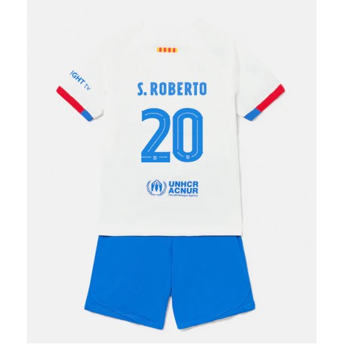 Barcelona Sergi Roberto #20 Gostujuci Dres za djecu 2023-24 Kratak Rukav (+ Kratke hlače)